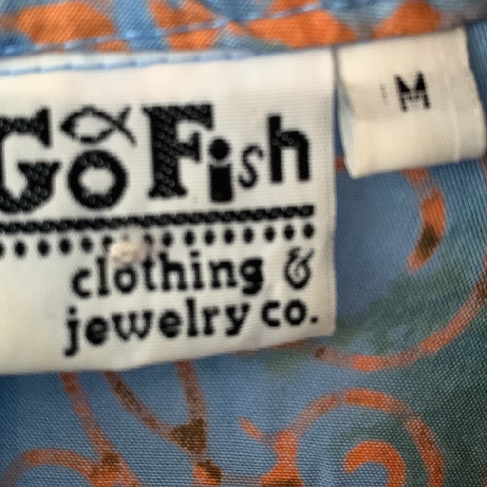 Go Fish zip sleeveless blouse, M - Picture 3 of 4